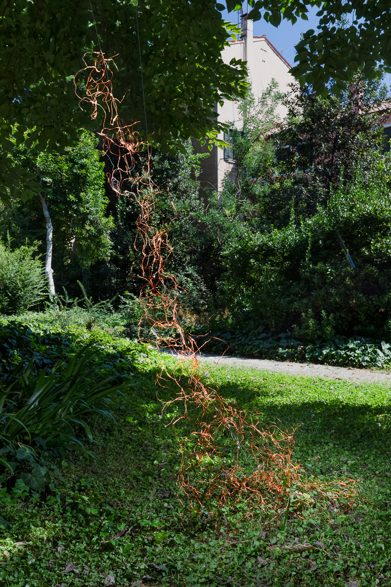 Dominique Lacloche, installation dans le jardin du Palazzo Soranzo Cappello, Venise